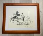 Mickey Mouse met Pluto afbeelding, Mickey Mouse, Plaatje of Poster, Zo goed als nieuw, Ophalen