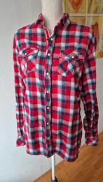 Prachtige warme ruitjes blouse maat L, Ophalen of Verzenden, Gedragen, Maat 42/44 (L), Rood
