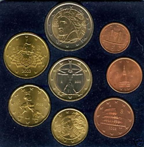 Diverse setjes Italië 1 cent t/m 2 euro UNC in plastic mapje, Postzegels en Munten, Munten | Europa | Euromunten, Setje, Italië