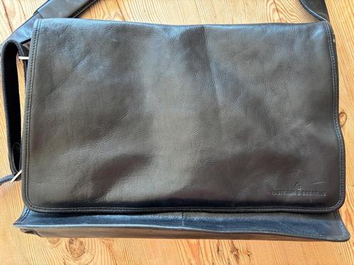 Laptoptas Castelijn & Beerens (leder) 15 inch, zwart, Computers en Software, Laptoptassen, Gebruikt, Aktetas, 15 inch, Ophalen of Verzenden
