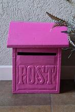 Roze houten brievenbus !, Tuin en Terras, Brievenbussen, Ophalen of Verzenden, Hout