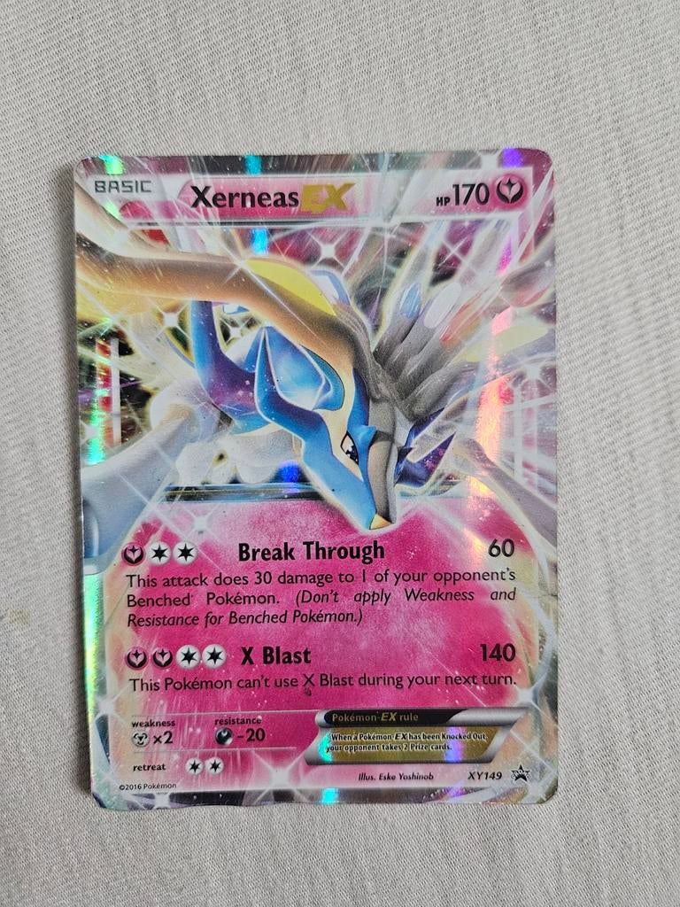 Xerneas EX - Zeldzame Pokémonkaart!, Ophalen of Verzenden, Gebruikt, Losse kaart, Foil
