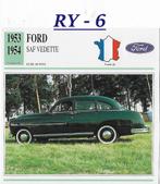 Ry6 autokaart ford saf vedette ( 1953 - 1954 ), Ophalen of Verzenden, Zo goed als nieuw, Auto's