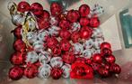 Kerstballen rood zilver en luipaardprint nieuw, Diversen, Kerst, Ophalen of Verzenden, Nieuw
