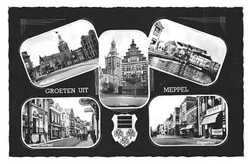 975720 Meppel Drenthe 1966 .Gelopen met zegel Deltawerken  beschikbaar voor biedingen