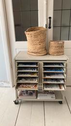 Stoere vintage archiefkast, Huis en Inrichting, Kasten | Overige, Ophalen, Gebruikt