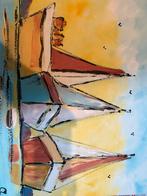 Wind in de Zeilen - C.M. Leushuis Schilderij, Ophalen of Verzenden