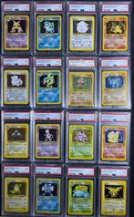 Gezocht! Base,jungle,rocket,fossil,gym psa 8 en 9 slabs, Hobby en Vrije tijd, Ophalen of Verzenden