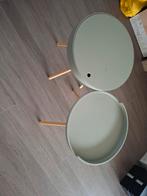 Set van 2 Bijzettafeltjes, Huis en Inrichting, Ophalen, Minder dan 45 cm, Minder dan 55 cm, Rond