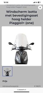 Windscherm isotta Piaggio 1+ one hoog helder, Ophalen, Nieuw, Overige typen, Piaggio
