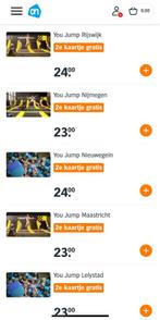 2e Kaartje gratis op div. uitjes; musea, sauna, You Jump, Tickets en Kaartjes, Drie personen of meer, Kortingsbon, Spa of Sauna