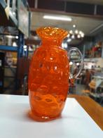 Vintage Vaas jaren 60 oranje glas made in Italy, Antiek en Kunst, Ophalen of Verzenden