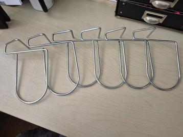 1990 vintage minimalistische Ikea Flit metalen boekensteunen beschikbaar voor biedingen