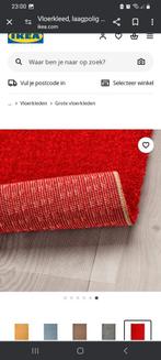 Rood vloerkleed Langsted van Ikea, Ophalen, Rechthoekig, Rood, Nieuw