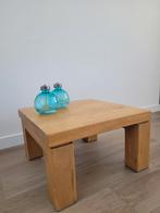 Massief Eiken salontafel 60x60x35cm, Huis en Inrichting, Tafels | Salontafels, Ophalen, 50 tot 100 cm, 50 tot 100 cm, Zo goed als nieuw