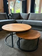 2 ronde salontafels, Huis en Inrichting, Ophalen, Gebruikt, 50 tot 100 cm, Rond