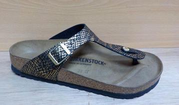 Birkenstock Gizeh Shiney Python black maat 38 beschikbaar voor biedingen