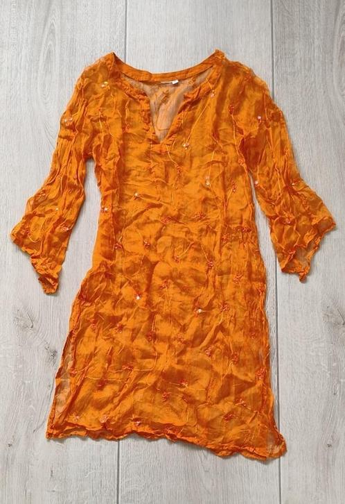 Boho Blouse Tuniek, Kleding | Dames, Blouses en Tunieken, Zo goed als nieuw, Maat 38/40 (M), Oranje, Ophalen of Verzenden
