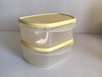 2x Tupperware Combismart half Hoog geel, Huis en Inrichting, Ophalen of Verzenden, Zo goed als nieuw, Geel, Bus of Trommel