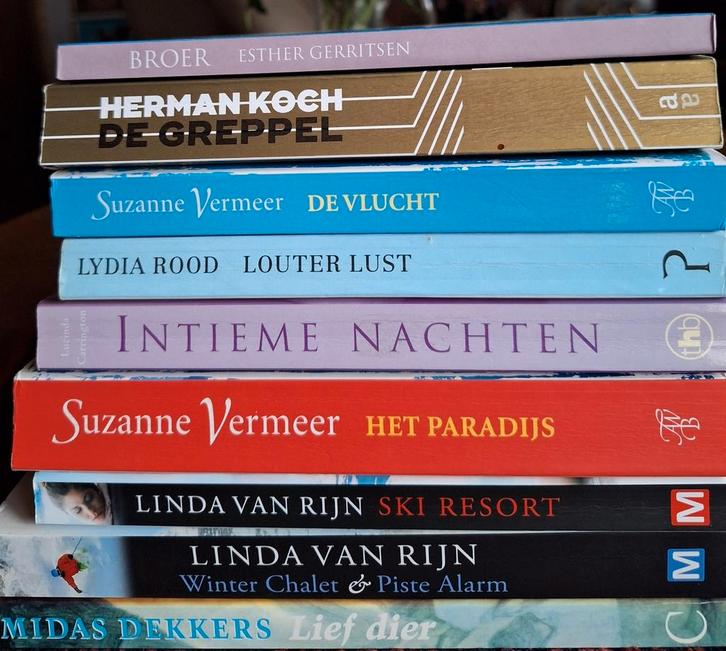 9 x spannende boeken . zie beschrijving, Boeken, Detectives, Zo goed als nieuw, Ophalen of Verzenden