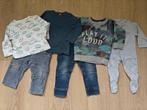 Stoere set in blauw/grijs van Sturdy en HEMA in maat 74/80, Sturdy, Ophalen of Verzenden, Zo goed als nieuw, Setje
