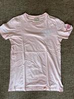 Roze In gold we trust t-shirt, Ophalen, Zo goed als nieuw, Maat 46 (S) of kleiner, Roze