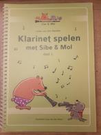 Klarinet boek Sibe en Mol deel 1, Muziek en Instrumenten, Bladmuziek, Gebruikt, Klassiek, Les of Cursus, Ophalen of Verzenden