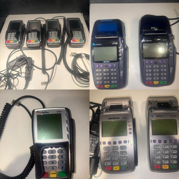 Partij Verifone Pinapparaten - VX820, VX520, VX570, VX810, Verzamelen, Elektronische Apparatuur, Overige typen, Ophalen of Verzenden