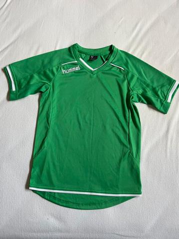 Hummel 2x shirt groen maat 128 beschikbaar voor biedingen