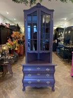 Vintage hoekkast brocante vitrinekast oude buikladekast VdlM, Huis en Inrichting, Kasten | Ladekasten, Ophalen, 50 tot 100 cm