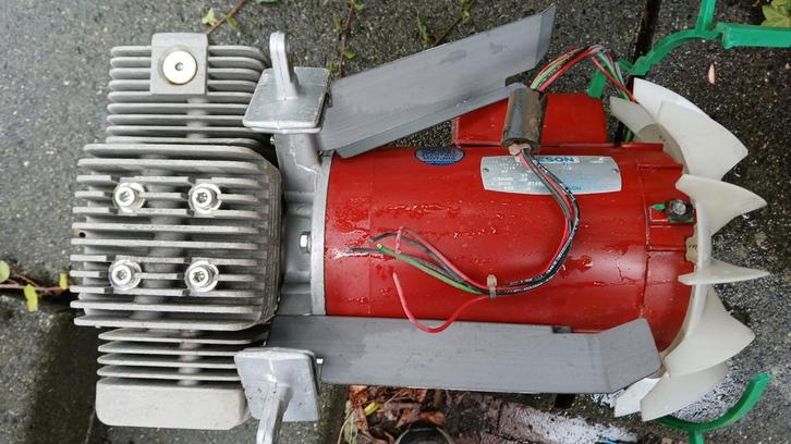 Leeson Elektromotor - 1.5 PK - 1425 RPM, Doe-het-zelf en Verbouw, Motoren, Gebruikt, Elektromotor, 1400 tot 1800 rpm, Ophalen