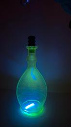 Copier uranium karaf met stop, Antiek en Kunst, Antiek | Glas en Kristal, Ophalen of Verzenden