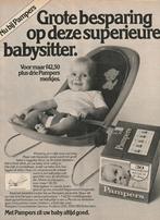 Retro reclame 1977 Pampers baby luiers zeldzame advertentie, Verzenden, Overige typen