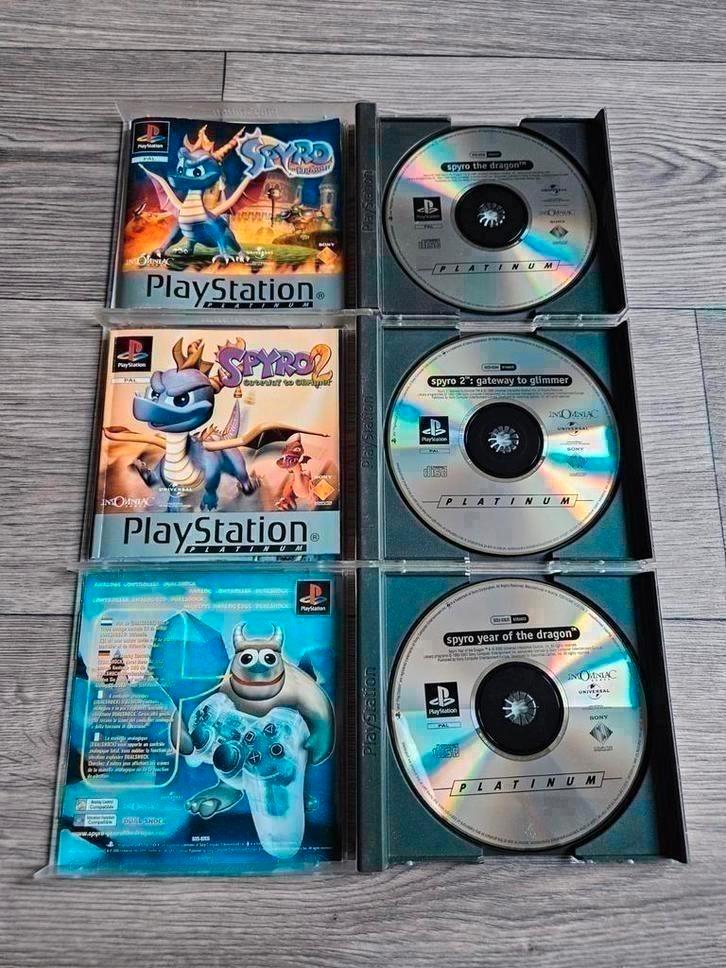Spyro Games PS1 Playstation 1, Spelcomputers en Games, Games | Sony PlayStation 1, Zo goed als nieuw, Avontuur en Actie, 1 speler