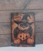 Kaart uil met pompoenen herfst/Halloween thema, Ophalen of Verzenden, 1980 tot heden, Ongelopen, Seizoenen