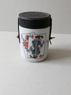 Wekelijkse spaarpot.Porselein.Speelkaart motieven.(H.Krüger), Een of twee spelers, Ophalen of Verzenden, Zo goed als nieuw