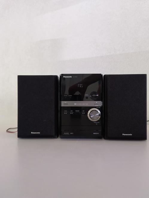 Panasonic sa-pm42 mini stereo set met 2 boxen, Audio, Tv en Foto, Stereo-sets, Gebruikt, Cd-speler, Tuner of Radio, Speakers, Overige merken