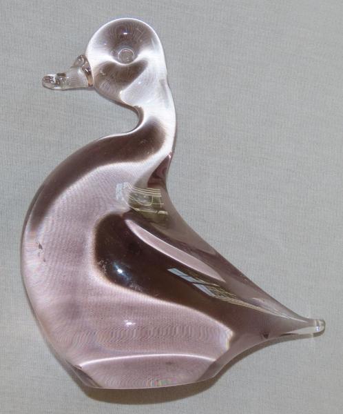 Antieke glazen/kristallen Wedgewood eend, Antiek en Kunst, Antiek | Glas en Kristal, Verzenden
