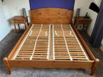 Bed ombouw 160x210 cm, 2x nachtkastjes, kast, Huis en Inrichting, Slaapkamer | Bedden, 160 cm, Gebruikt, 210 cm, Bruin