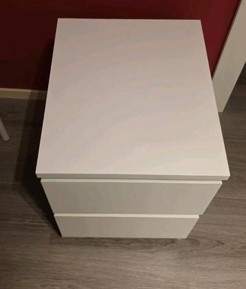Ikea Malm nachtkastje kastje kast wit ladekast ladekastje - afbeelding 3