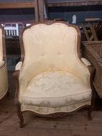 2 antieke stoelen stof kleur geel, Ophalen of Verzenden