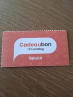 Topfruit 15% kortingscode, Eén persoon, Kortingsbon, Warenhuis- of Winkelbon