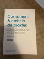 Consument & recht in de praktijk, Boeken, Ophalen of Verzenden, Alpha, Zo goed als nieuw, HBO