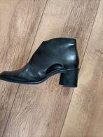 Nieuwe zwarte leren schoenen, Schoenen met lage hakken, Piampiani, Zwart, Nieuw