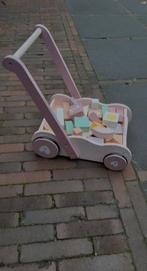 Blokkenloopkar, Ophalen, Zo goed als nieuw, Duw- of Trekspeelgoed