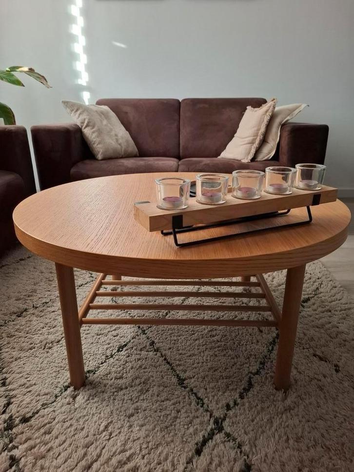 Ronde salontafel IKEA, Huis en Inrichting, Tafels | Statafels, Gebruikt, Ophalen
