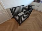 TWF Box Fleur – mat zwart MDF met matras (verstelbare bodem), Ophalen, Gebruikt