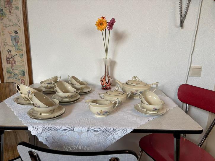 Vintage thee servies, Antiek en Kunst, Antiek | Servies compleet, Ophalen
