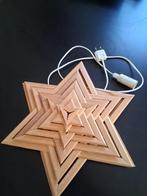 Houten adventster met snoer, Ophalen of Verzenden, Gebruikt
