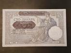 Yugoslavia 100 dinara 1941 VF+, Postzegels en Munten, Bankbiljetten | Europa | Niet-Eurobiljetten, Ophalen of Verzenden, Joegoslavië
